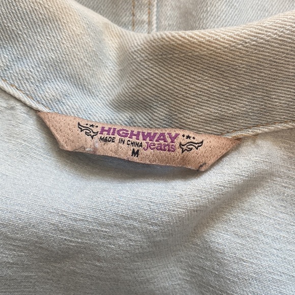Highway Jeans Brand Medium Light-wash Button Down Denim Jacket w/ Four Pockets - Picture 12 of 14